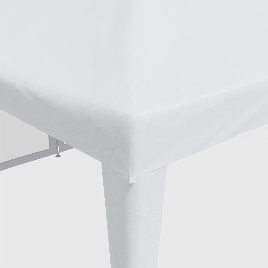 Tenda per Feste con 12 Pareti Laterali in Rete-Tenda da campeggio Bianco 8x4m HDPE