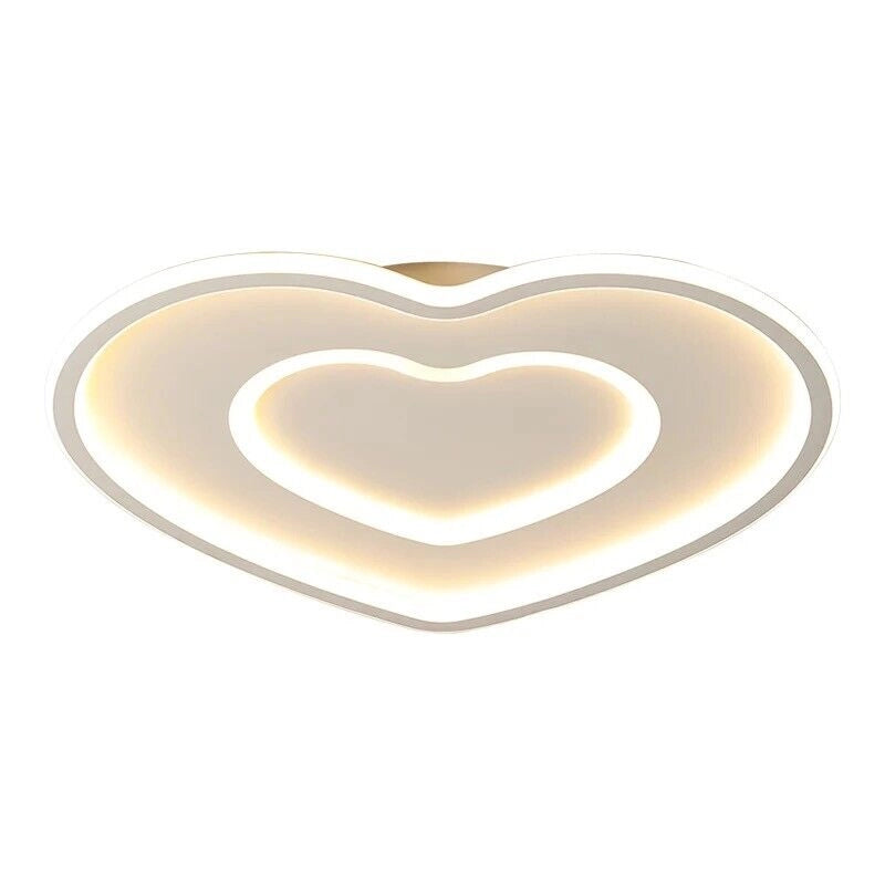 Lampadario Plafoniera Illuminazione a Led Moderno 63W Luce Soffitto Forma Cuore Led Bianco Freddo 6500k