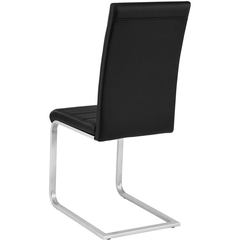 Set di 2 sedie di design nere per cucina, soggiorno, sala da pranzo 1908016