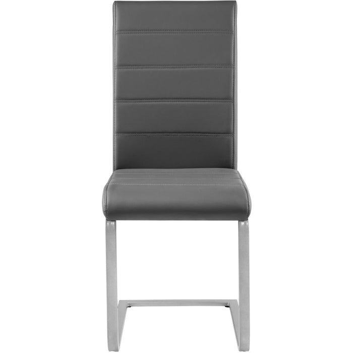 Set di 2 sedie da soggiorno, cucina, sala da pranzo di design grigio 1908015