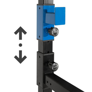 Stazione fitness con gabbia per pesi in acciaio nero/blu 08_0000428