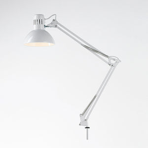 Lampada Da Scrivania Moderna Arc Metallo Bianco 1 Luce E27