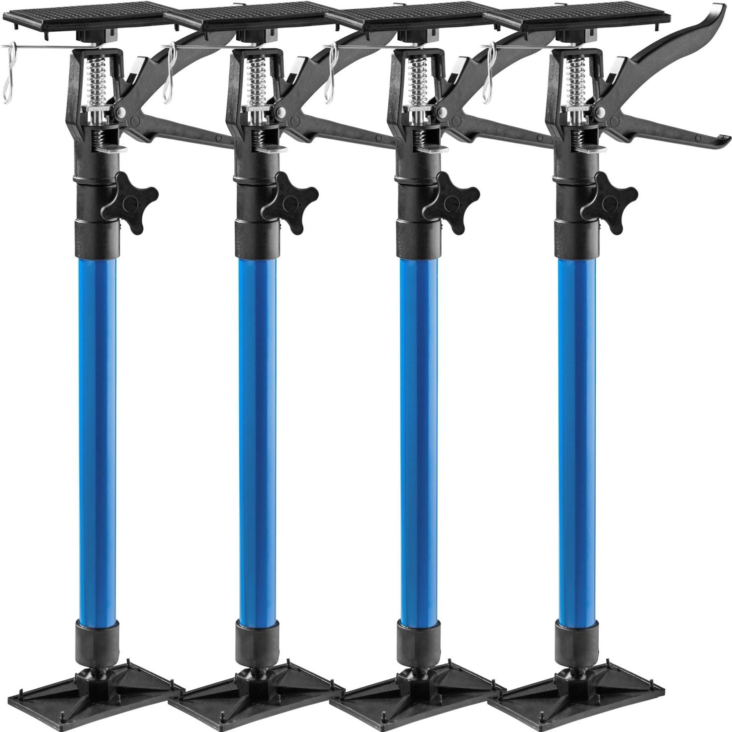 Set 4 puntelli telescopici per supporto porta da 51 cm a 115 cm blu 08_0000292