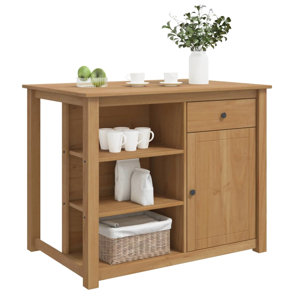Carrello da Cucina PANAMA 2 pcs Cera di Miele 112 x 77 x 90 cm 3425390