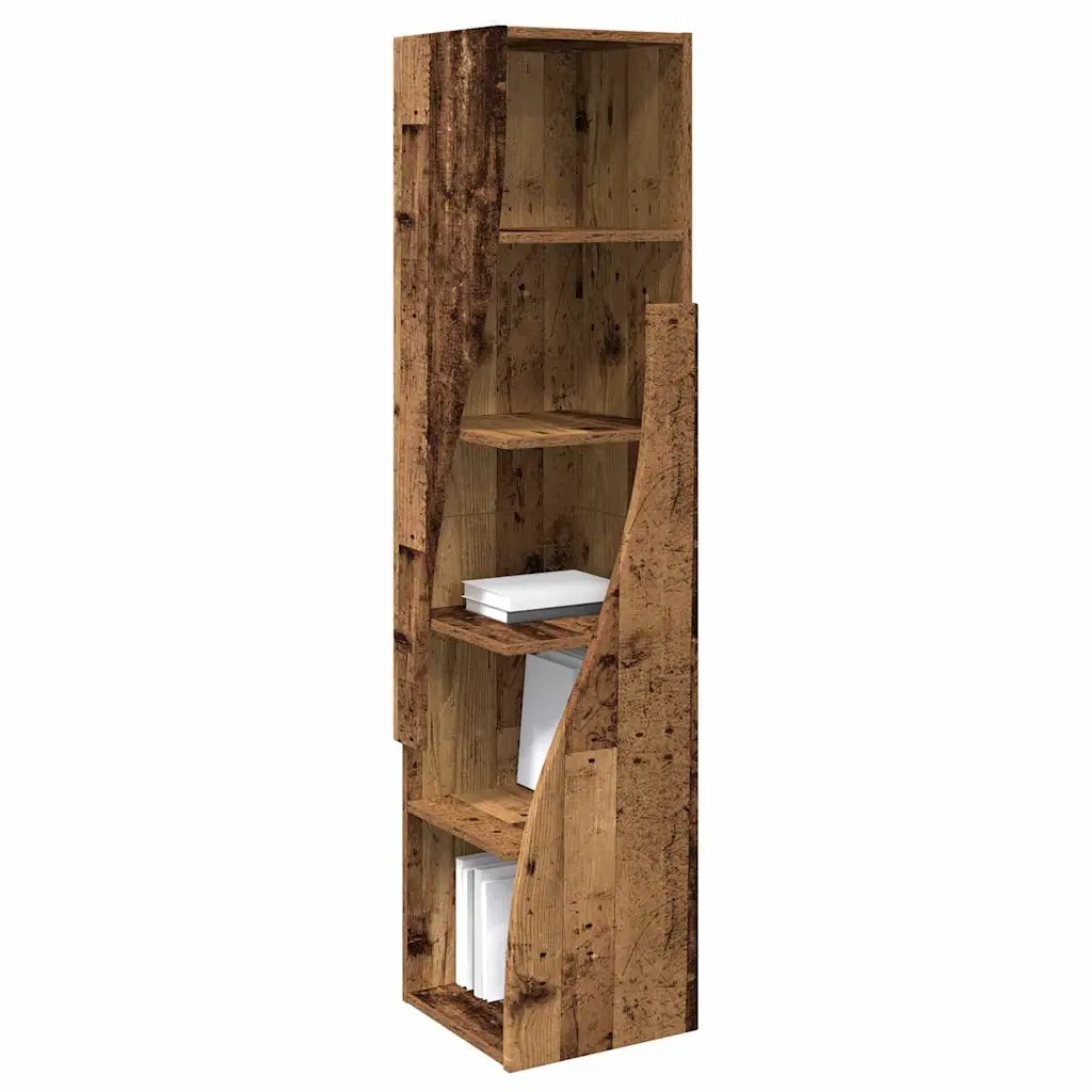Mobile angolare Legno vecchio 32x32x140cm Legno multistrato 889883