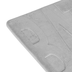 Tappeto memory foam grigio chiaro 45x75 cm