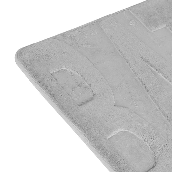 Tappeto memory foam grigio chiaro 45x75 cm