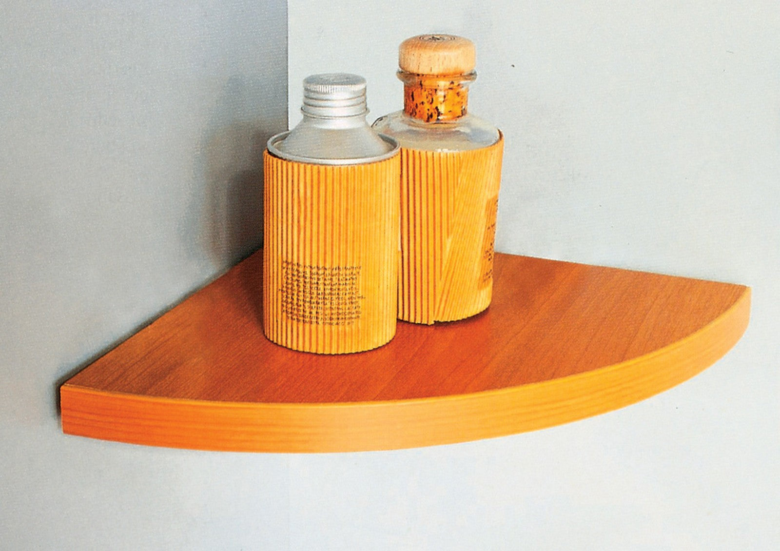 mensola angolo squadrata bianca cm 35x35x1,8 cod:ferx.40269