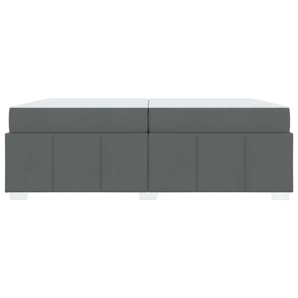 Struttura del letto Grigio scuro 200 x 200 cm Tessuto