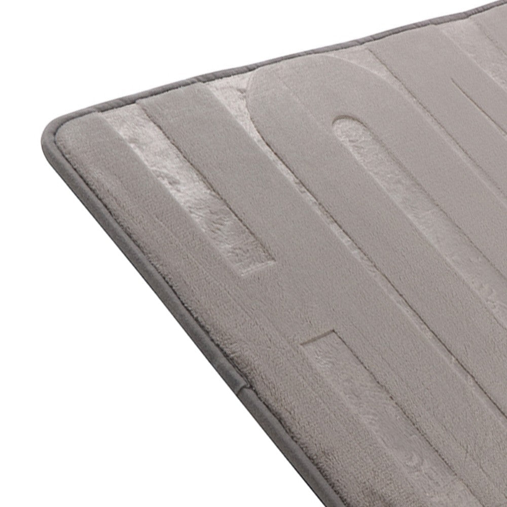 Tappeto memory foam grigio scuro 45x75 cm