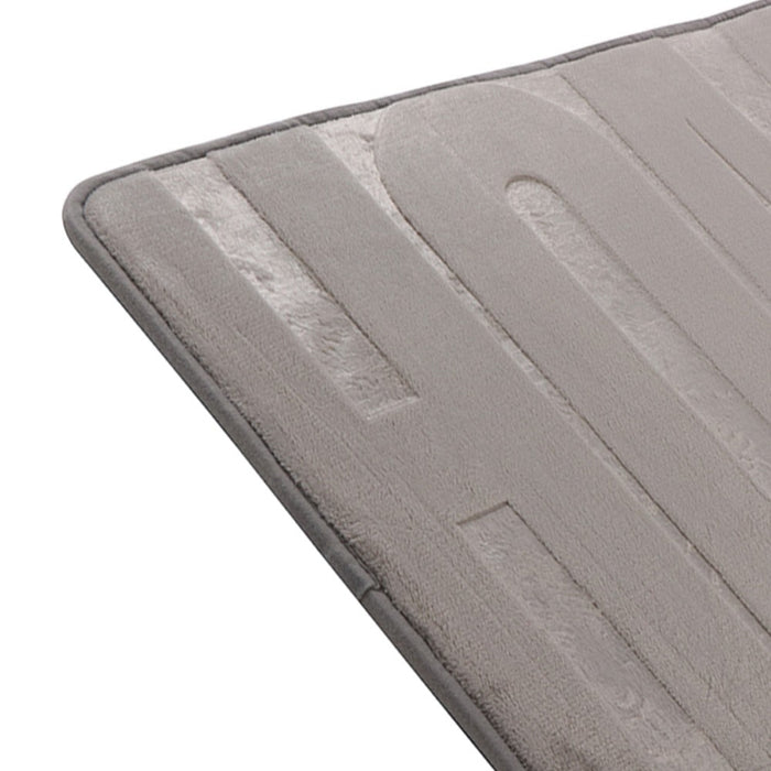 Tappeto memory foam grigio scuro 45x75 cm
