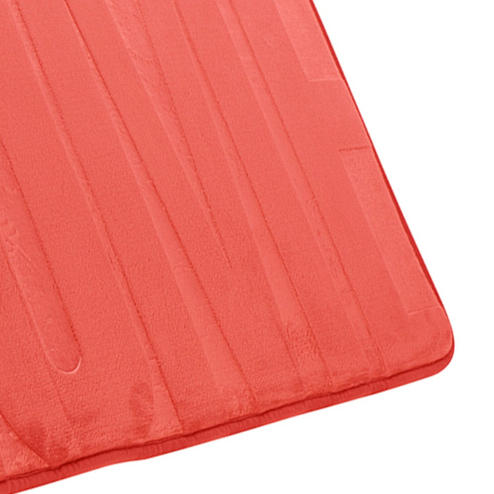 Tappeto memory foam rosso 45x75 cm