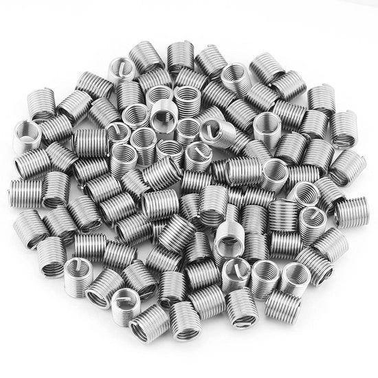 100 pezzi di attacco a spirale per dadi M8 x 125 Helicoil - acciaio inox 304