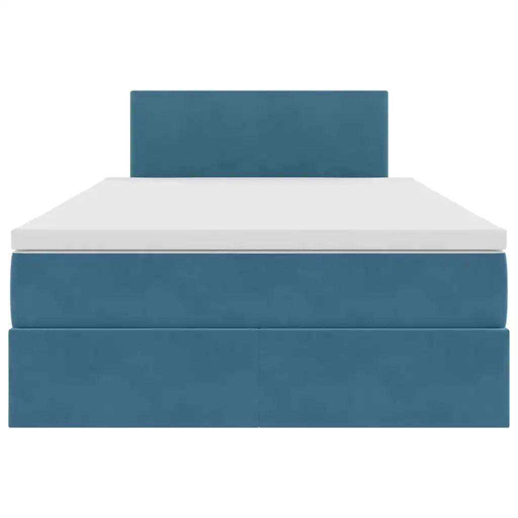 Letto con Contenitore Blu Scuro 120 x 200 cm Velluto 3370693