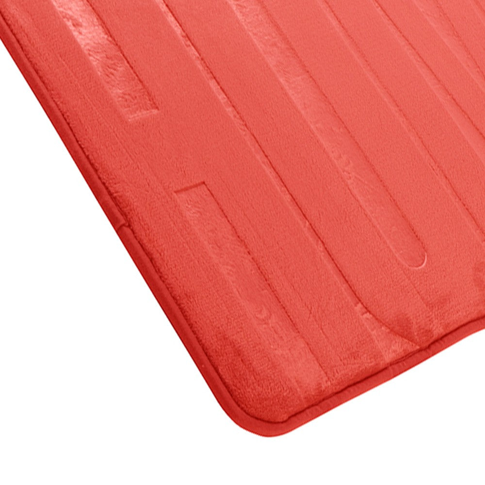 Tappeto memory foam rosso 45x75 cm