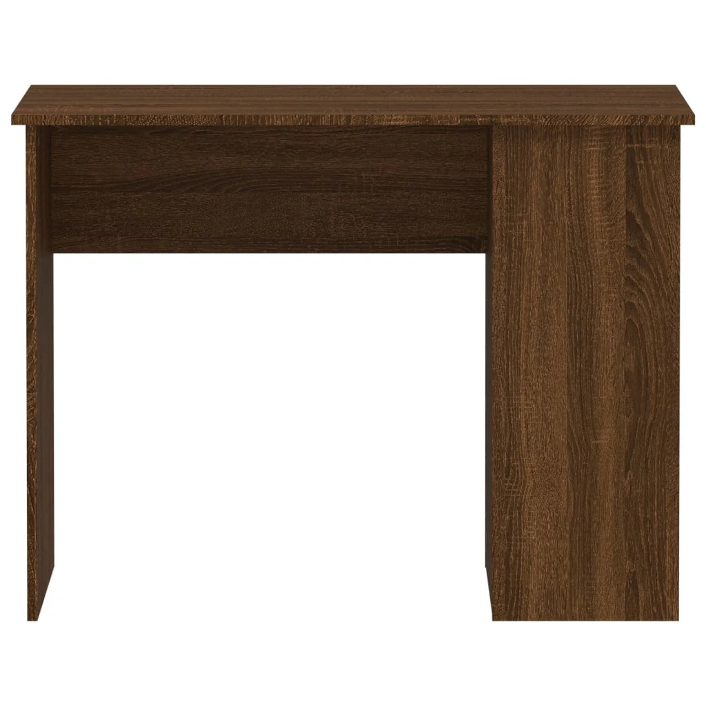 Scrivania tavolo postazione di lavoro mobile per computer studio rovere 100 x 55 x 75 cm legno ingegnerizzato marrone 02_0023603