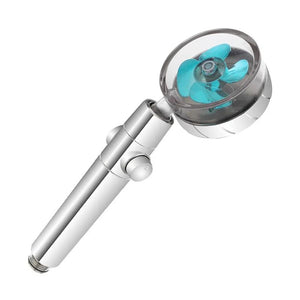 Soffione Doccia con Elica Girevole Doccetta Feridras con Interruttore