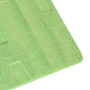 Tappeto memory foam verde 45x75 cm