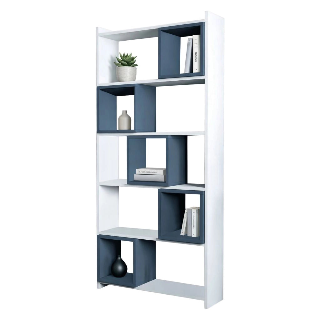 Biblioteca Policoro, Libreria 4 Ripiani, 80x22x170h cm Bianco