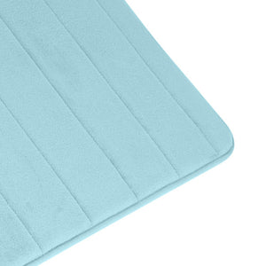 Tappeto memory foam azzurro chiaro 40x60 cm