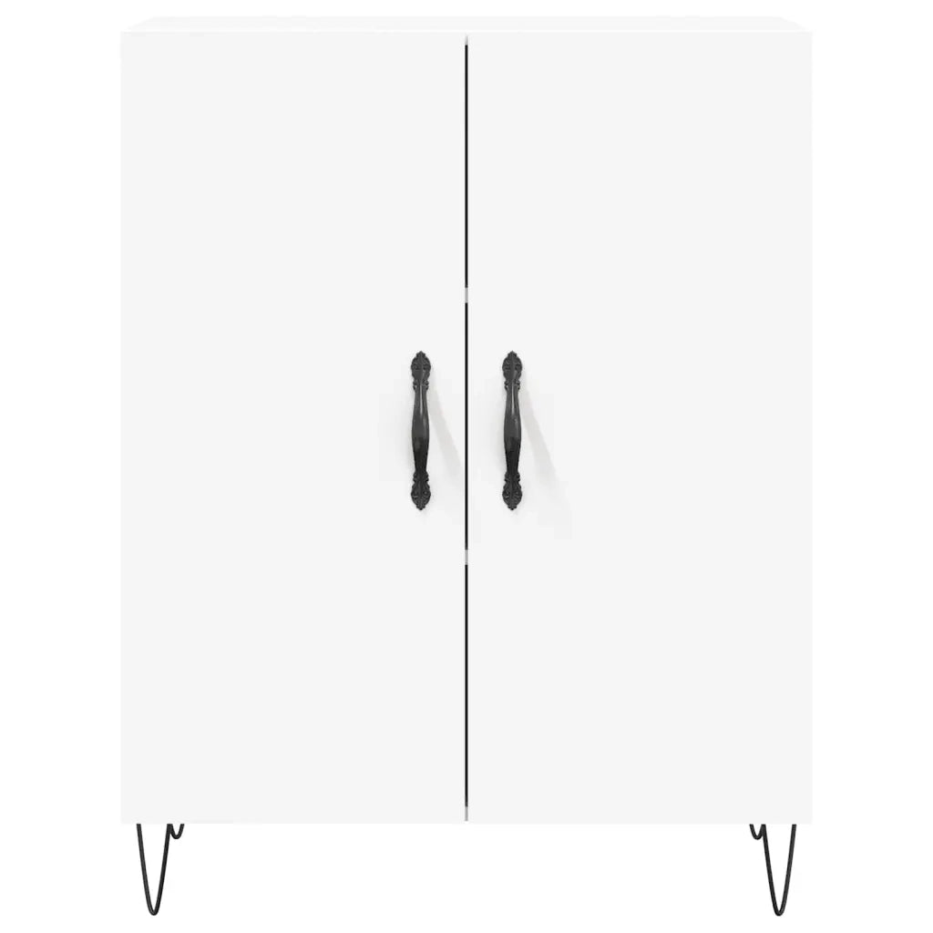 Credenza | Madia | Buffet da pranzo | Armadio da pranzo Bianca 69,5x34x180 cm in Legno Multistrato