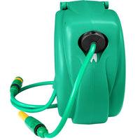Avvolgitubo con tubo da giardino verde girevole 10 mt 3408184