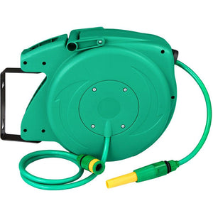 Avvolgitubo con tubo da giardino verde girevole 10 mt 3408184