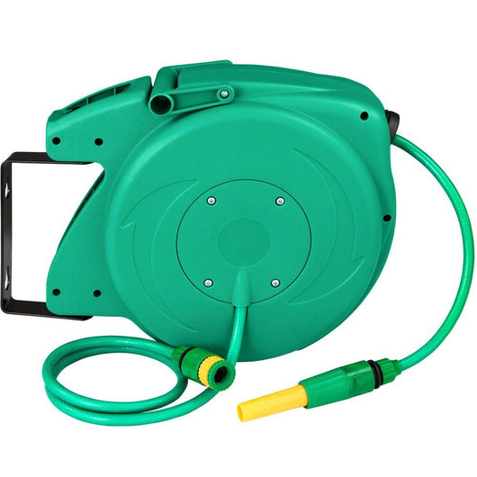 Avvolgitubo con tubo da giardino verde girevole 10 mt 3408184