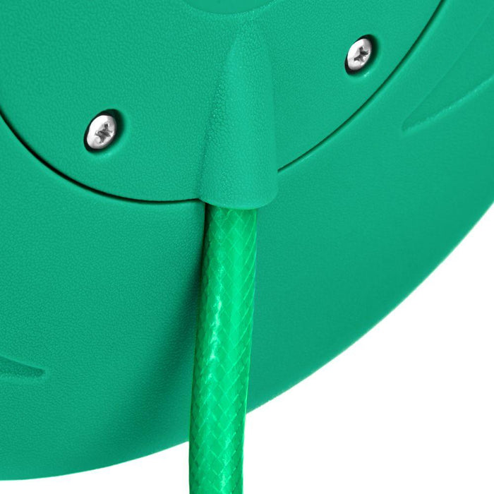 Avvolgitubo con tubo da giardino verde girevole 10 mt 3408184