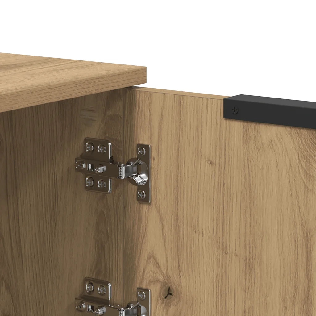 Mobile TV Marrone Artigianale 102x35x36,5 cm Legno Multistrato