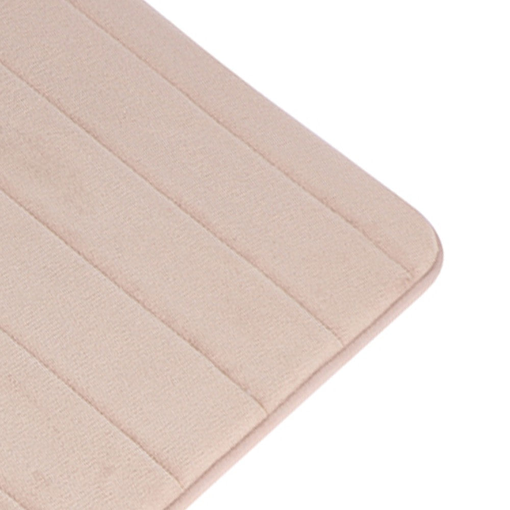 Tappeto memory foam beige 40x60 cm