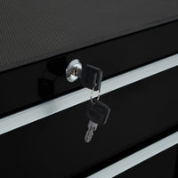 Carrello da officina 5 cassetti neri 3408111