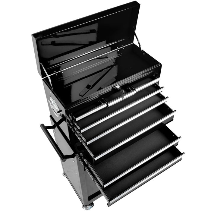 Carrello da officina nero a 8 cassetti 3408117