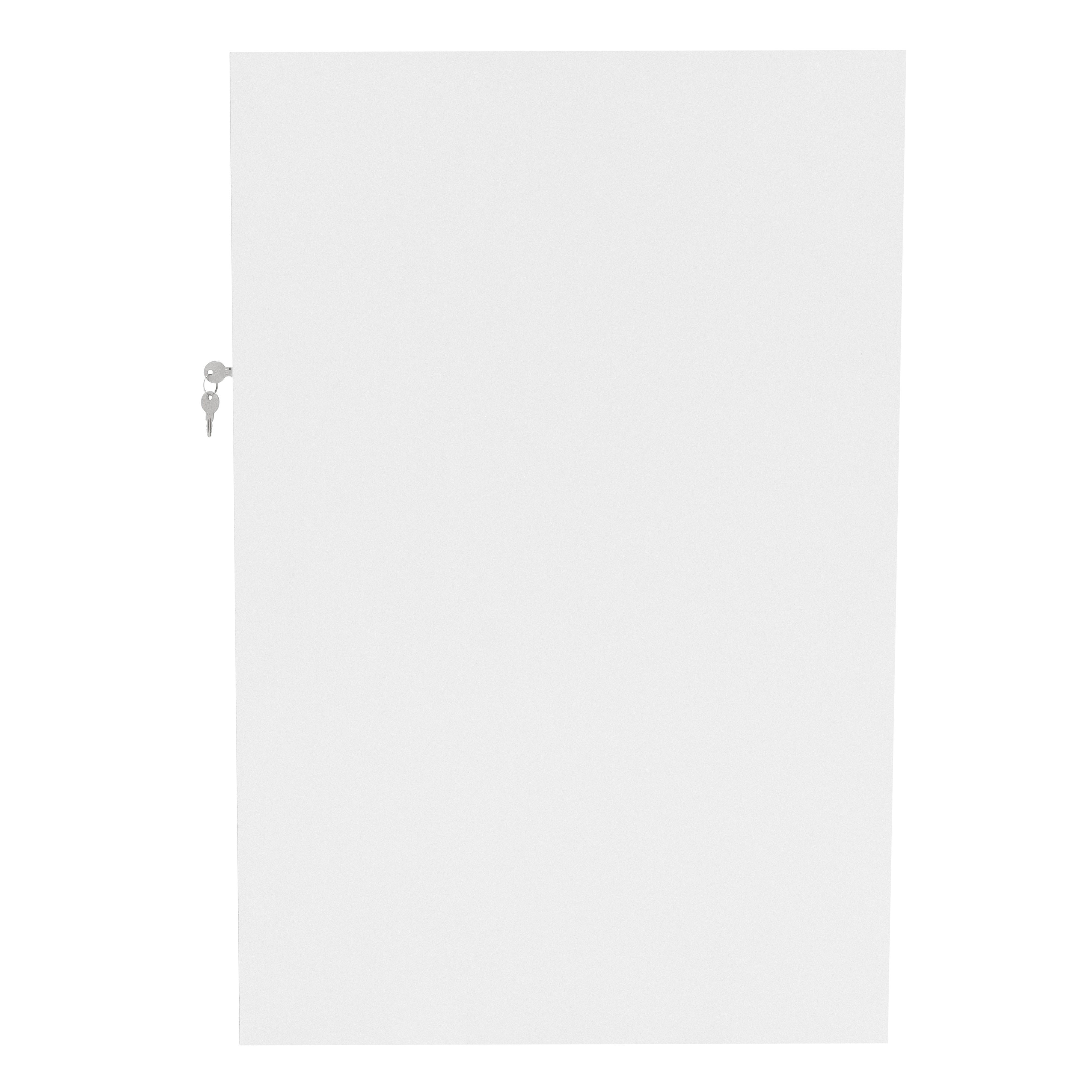 Set Banconi Bianco Selene LED C1200 CM60 con Serratura e Vetrina Espositiva