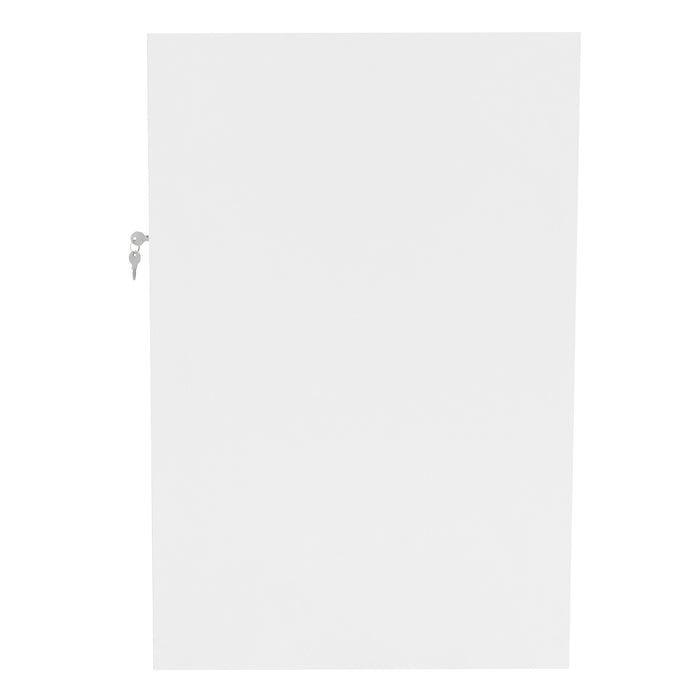 Set Banconi Bianco Selene LED C1200 CM60 con Serratura e Vetrina Espositiva