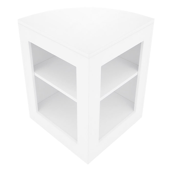 Set Banconi Bianco Selene LED C1200 CM60 con Serratura e Vetrina Espositiva