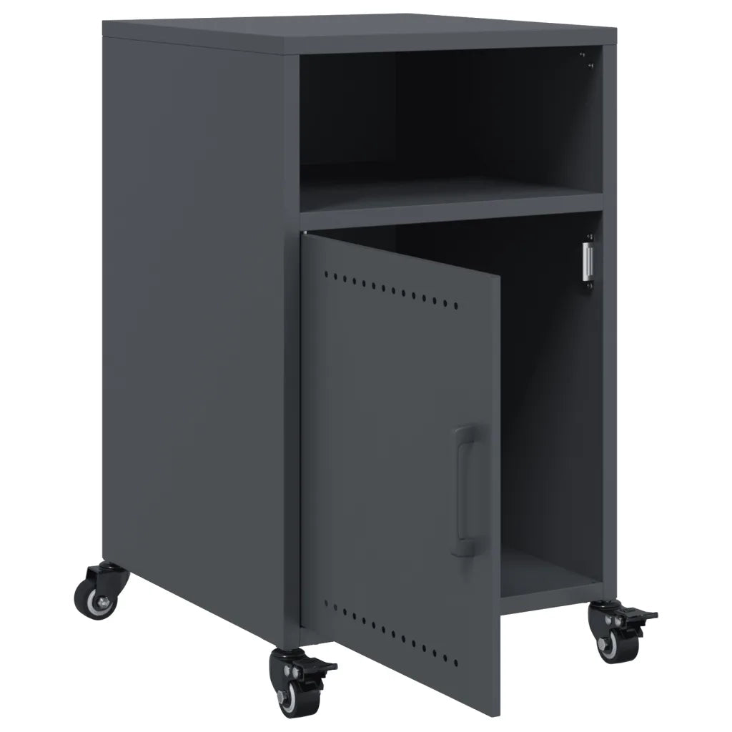 Comodini 2 pz Antracite 36x39x59 cm in Acciaio 846721