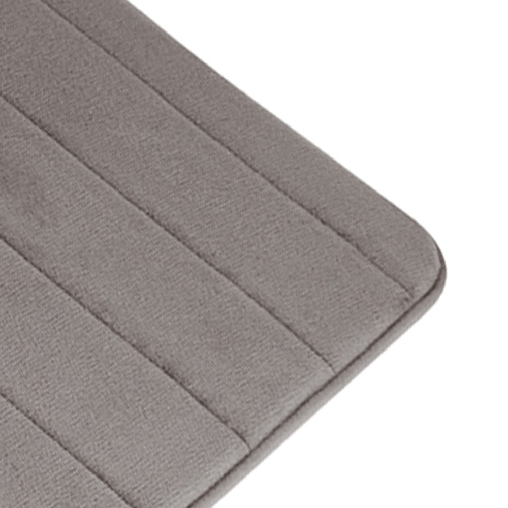 Tappeto memory foam grigio scuro 50x80 cm