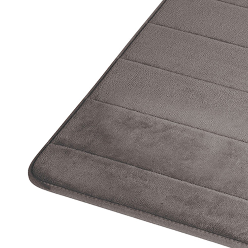 Tappeto memory foam grigio scuro 50x80 cm