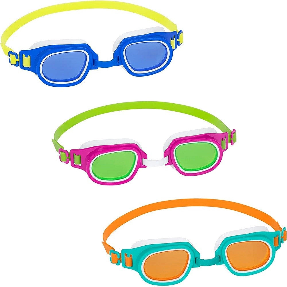 Trade Shop - Occhialini Da Nuoto Per Bambini Lil' Champ 7-14 Anni In Silicone 3 Colori 21003 -