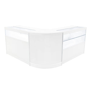 Set Banconi Adonis LED B1200 C1200 CM60 Bianco – Vetro, Chiavi e Ante