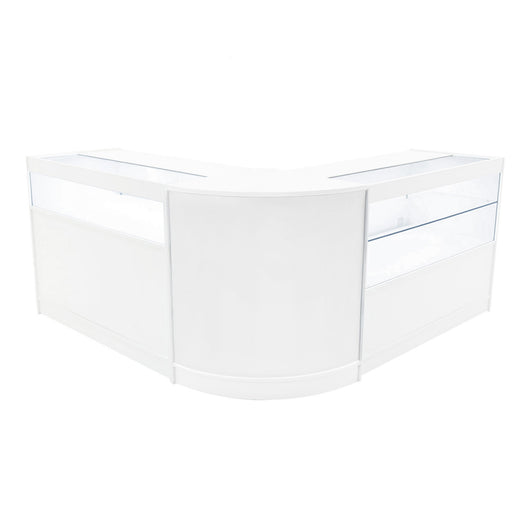 Set Banconi Adonis LED B1200 C1200 CM60 Bianco – Vetro, Chiavi e Ante