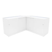 Set Banconi Adonis LED B1200 C1200 CM60 Bianco – Vetro, Chiavi e Ante