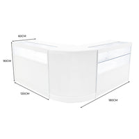 Set Banconi Adonis LED B1200 C1200 CM60 Bianco – Vetro, Chiavi e Ante