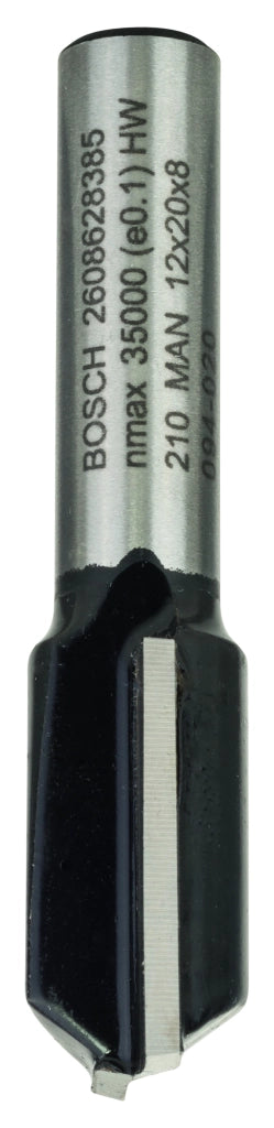 2608628385 - Fresa dritta, 8 mm, D1 12 mm, L 20 mm, G 51 mm 8 mm, D1 12 mm, L 20 mm, G 51 mm