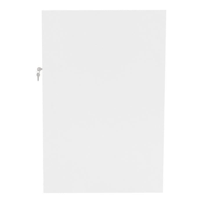 Set Bancone Bianco Hera LED K1200 C1200 CM60 con Serratura e Vetrina Espositiva