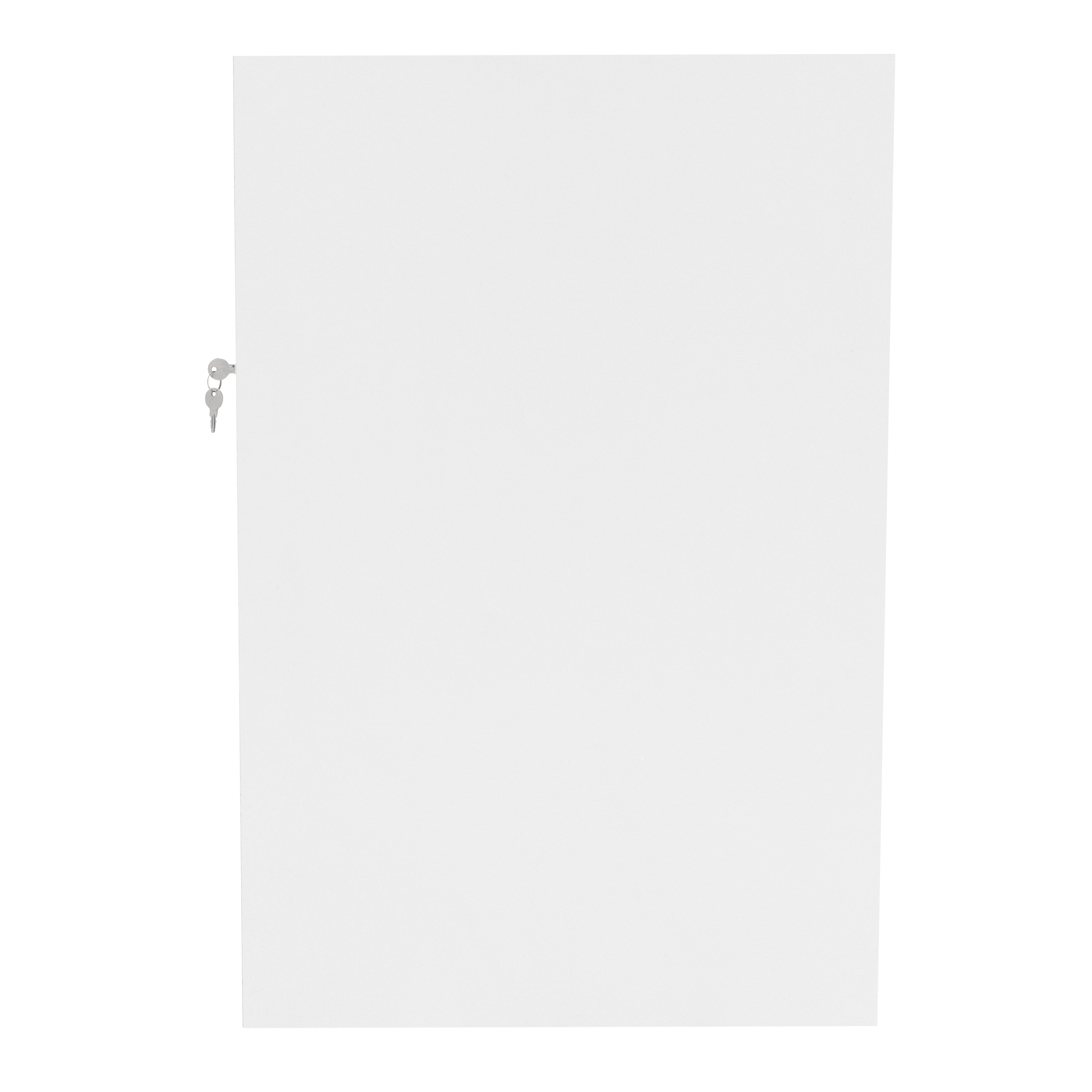 Set Banconi Bianco Triton LED K1200 B1200 CM60 con Serratura e Ripiani