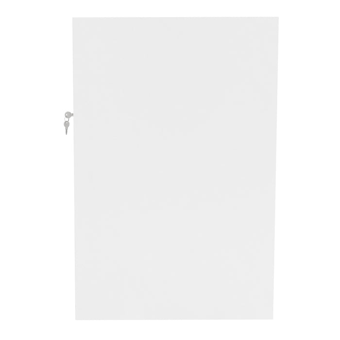 Set Banconi Bianco Triton LED K1200 B1200 CM60 con Serratura e Ripiani