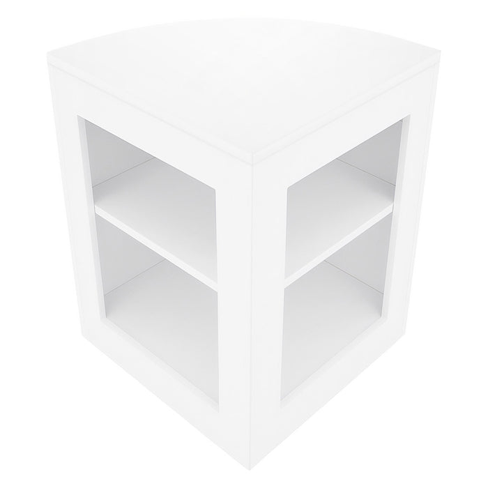 Set Bancone Bianco Hera LED K1200 C1200 CM60 con Serratura e Vetrina Espositiva