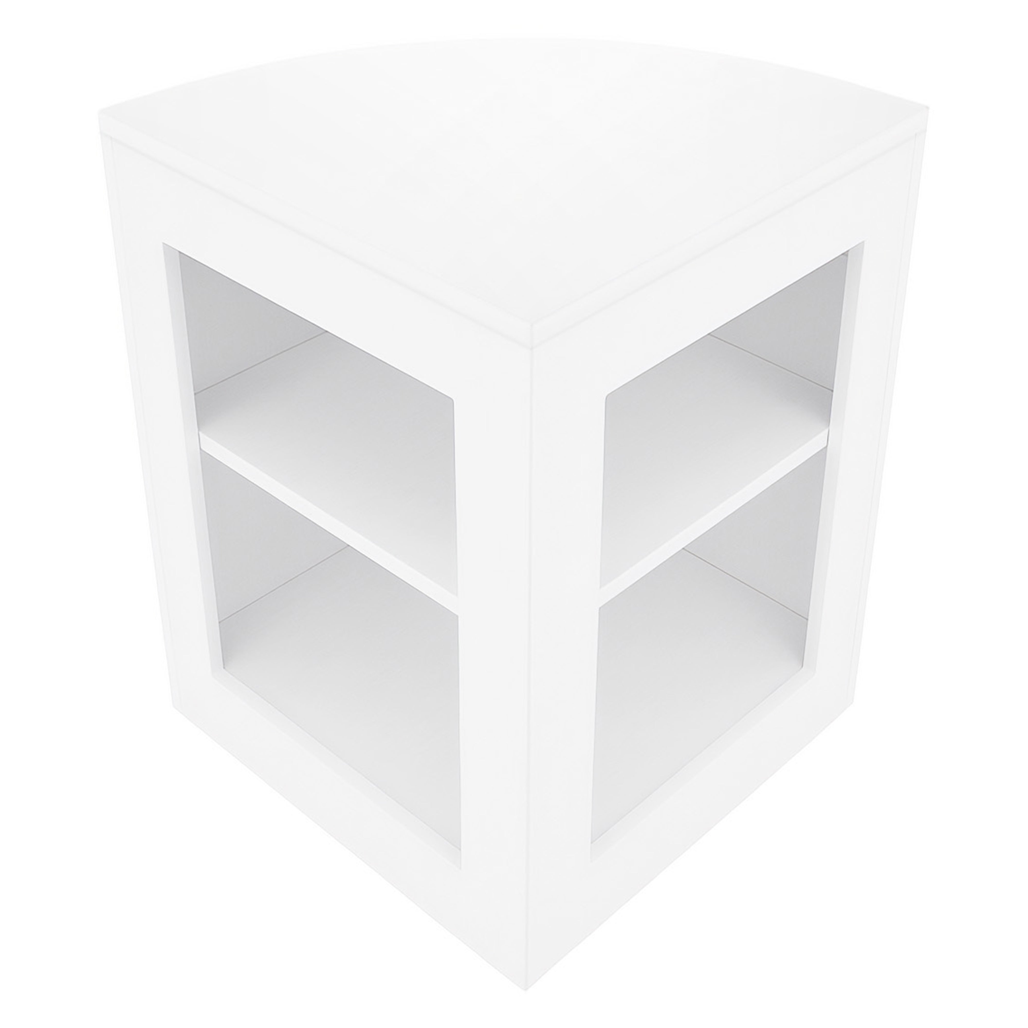 Set Bancone Bianco Hera LED K1200 C1200 CM60 con Serratura e Vetrina Espositiva